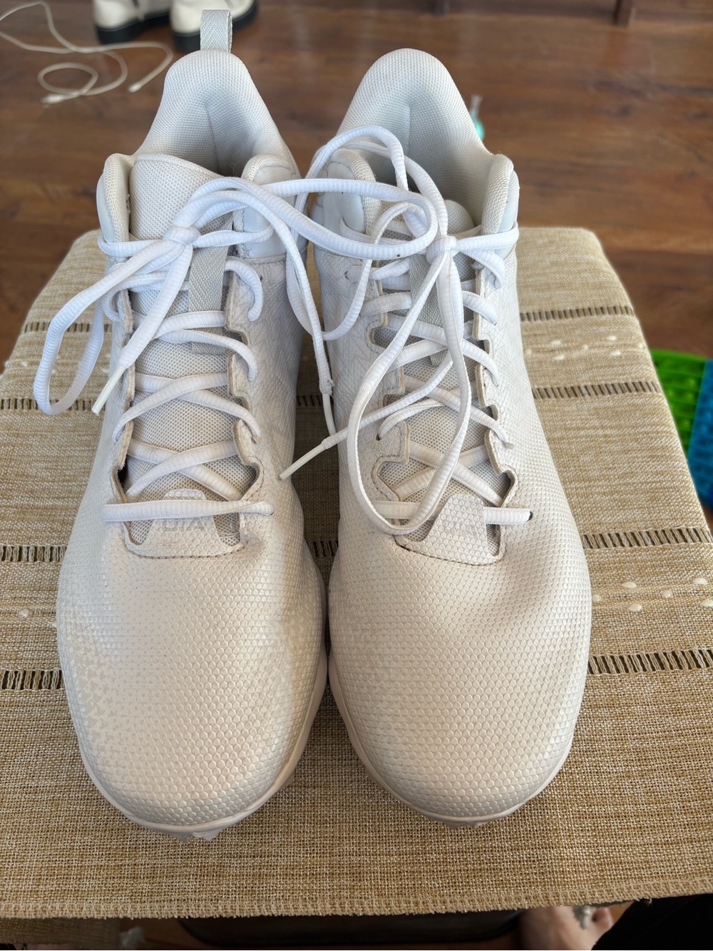 Under Armour White Football Cleats